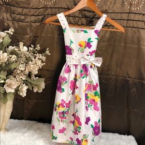 Jayne Copeland Girls summer floral dress